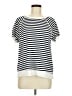 Hayden Stripes White Short Sleeve T-Shirt Size M - photo 1