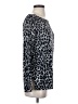 Mario Serrani Animal Print Silver Long Sleeve Blouse Size S - photo 4