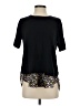 Ann Taylor LOFT 100% Polyester Black Short Sleeve Top Size S - photo 1