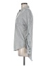 Eden & Olivia 100% Polyester Stripes Silver Long Sleeve Blouse Size M - photo 5
