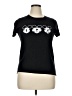 Disney 100% Polyester Hearts Black Short Sleeve T-Shirt Size XL - photo 1