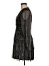 Aqua 100% Polyester Metallic Black Cocktail Dress Size M - photo 5