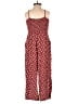 AUW 100% Rayon Hearts Red Jumpsuit Size S - photo 2