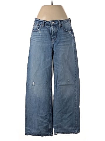 Madewell Petite Low-Slung Baggy Jeans in Hamburg Wash (view 1)