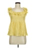 Parker 100% Polyester Yellow Sleeveless Blouse Size M - photo 1