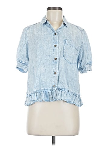 Jane and Delancey Short Sleeve Button-Down Shirt (view 1)