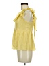 Parker 100% Polyester Yellow Sleeveless Blouse Size M - photo 5