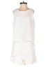 Unbranded 100% Polyester Solid White Ivory Romper Size S - photo 1