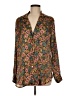 Illa Illa 100% Polyester Floral Brown Long Sleeve Blouse Size M - photo 1
