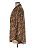 Illa Illa 100% Polyester Floral Brown Long Sleeve Blouse Size M - photo 5