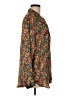 Illa Illa 100% Polyester Floral Brown Long Sleeve Blouse Size M - photo 4
