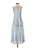 MNG Stripes Blue Casual Dress Size 2 - photo 1