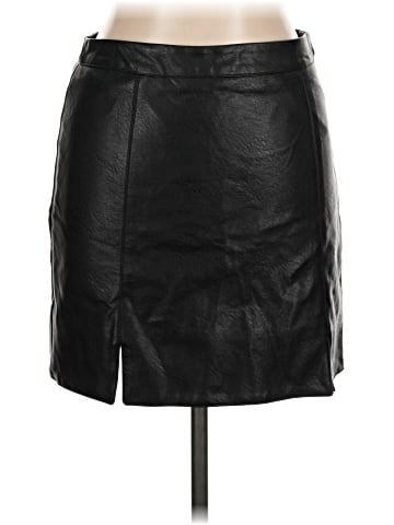Shinestar Faux Leather Skirt (view 1)