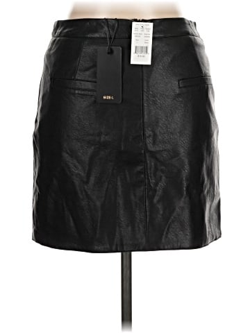 Shinestar Faux Leather Skirt (view 2)