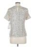 CeCe Silver Short Sleeve Top Size M - photo 2