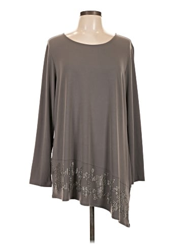 Susan Graver Long Sleeve Top (view 1)