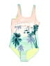 Justice Graphic Green One Piece Swimsuit Size 6 (estimated) - photo 1