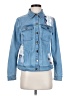 Coldwater Creek Graphic Blue Denim Jacket Size S - photo 1