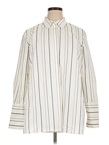 Lafayette 148 New York Long Sleeve Button-Down Shirt (view 1)