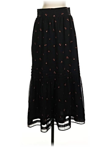 Madewell (Re)sourced Georgette Pintuck Maxi Skirt in Amie Floral (view 1)