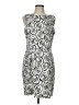 AB Studio Graphic Ivory Cocktail Dress Size 12 - photo 1