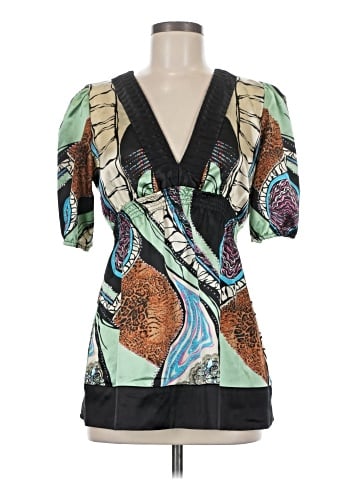 BCBGMAXAZRIA Short Sleeve Blouse (view 1)