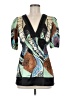 BCBGMAXAZRIA Green Short Sleeve Blouse Size M (estimated) - photo 1