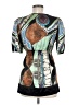 BCBGMAXAZRIA Green Short Sleeve Blouse Size M (estimated) - photo 2