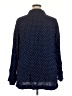 Cupio 100% Viscose Polka Dots Blue Long Sleeve Blouse Size 3X - photo 2