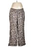 INC International Concepts 100% Linen Animal Print Brown Casual Pants Size 16 - photo 1
