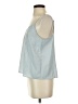 Ann Taylor LOFT 100% Polyester Blue Sleeveless Blouse Size S - photo 5