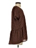 Pleione 100% Polyester Brown Short Sleeve Blouse Size XS - photo 4
