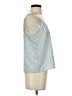 Ann Taylor LOFT 100% Polyester Blue Sleeveless Blouse Size S - photo 4