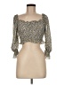 Dress Forum 100% Polyester Gold 3/4 Sleeve Blouse Size M - photo 1
