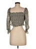 Dress Forum 100% Polyester Gold 3/4 Sleeve Blouse Size M - photo 2