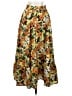 Shein 100% Polyester Floral Yellow Casual Skirt Size 4 - photo 2