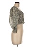 Dress Forum 100% Polyester Gold 3/4 Sleeve Blouse Size M - photo 4