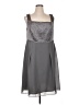 Le Bos 100% Polyester Solid Gray Cocktail Dress Size 16 - photo 1