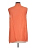 Alfani Orange Sleeveless Button-Down Shirt Size 12 - photo 2