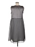 Le Bos 100% Polyester Solid Gray Cocktail Dress Size 16 - photo 2