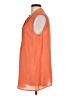 Alfani Orange Sleeveless Button-Down Shirt Size 12 - photo 5