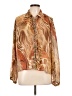 Cato Animal Print Gold Long Sleeve Blouse Size L - photo 1