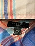 Talbots 100% Cotton Plaid Blue Long Sleeve Button-Down Shirt Size 22 - photo 7