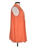 Alfani Orange Sleeveless Button-Down Shirt Size 12 - photo 4