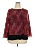 Cj Banks Red Long Sleeve Blouse Size 2X - photo 1