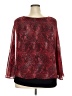 Cj Banks Red Long Sleeve Blouse Size 2X - photo 2