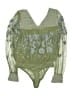 Free People 100% Polyamide Green Long Sleeve Blouse Size S - photo 1