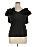 Studio EY Black Short Sleeve Top Size 1X - photo 1