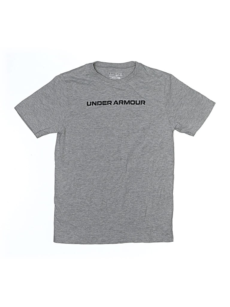 Pre-owned Under Armour Kids' Short Sleeve T-shirt In Gray