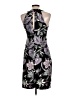 Connected Apparel Print Black Cocktail Dress Size 12 - photo 2